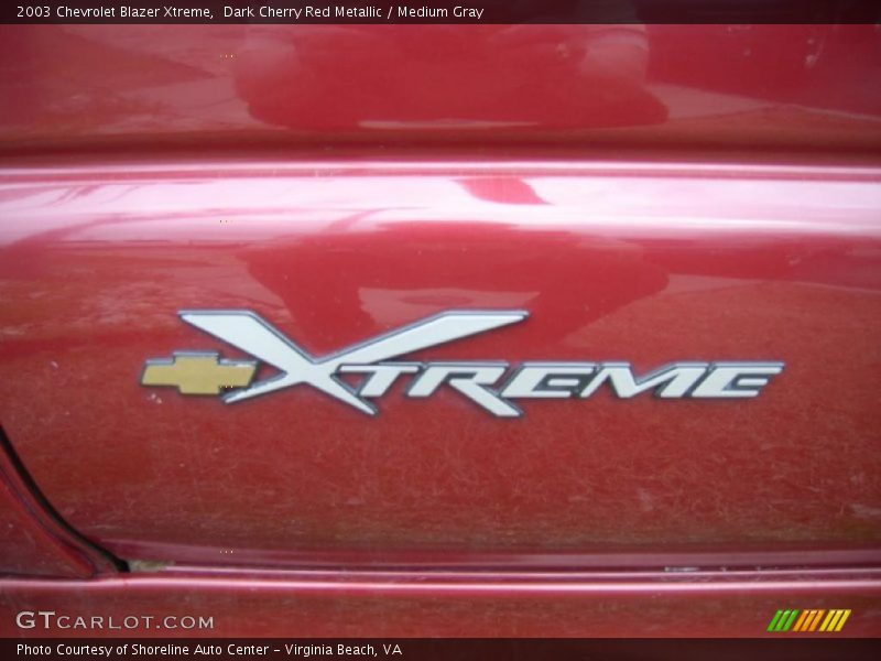 Dark Cherry Red Metallic / Medium Gray 2003 Chevrolet Blazer Xtreme