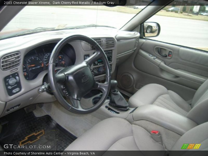 Dark Cherry Red Metallic / Medium Gray 2003 Chevrolet Blazer Xtreme