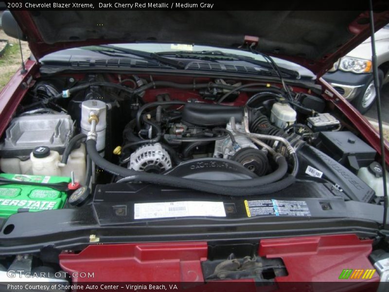 Dark Cherry Red Metallic / Medium Gray 2003 Chevrolet Blazer Xtreme