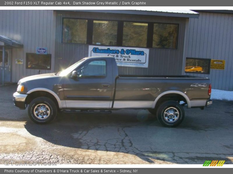 Dark Shadow Grey Metallic / Dark Graphite 2002 Ford F150 XLT Regular Cab 4x4