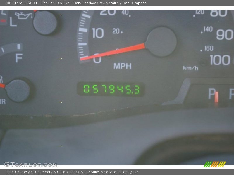 Dark Shadow Grey Metallic / Dark Graphite 2002 Ford F150 XLT Regular Cab 4x4