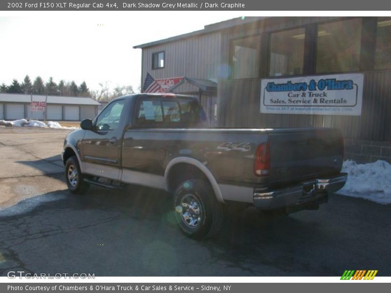 Dark Shadow Grey Metallic / Dark Graphite 2002 Ford F150 XLT Regular Cab 4x4