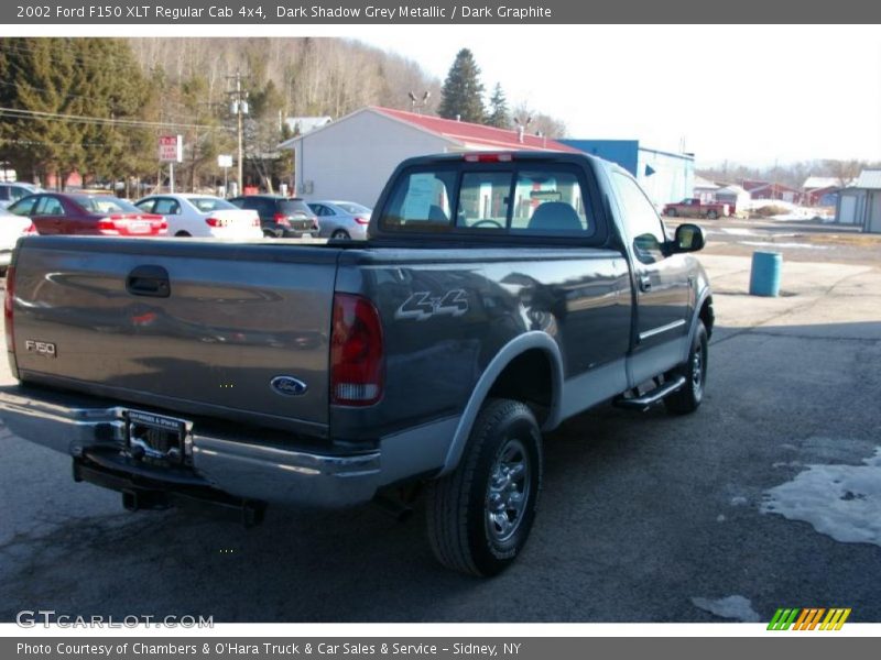 Dark Shadow Grey Metallic / Dark Graphite 2002 Ford F150 XLT Regular Cab 4x4