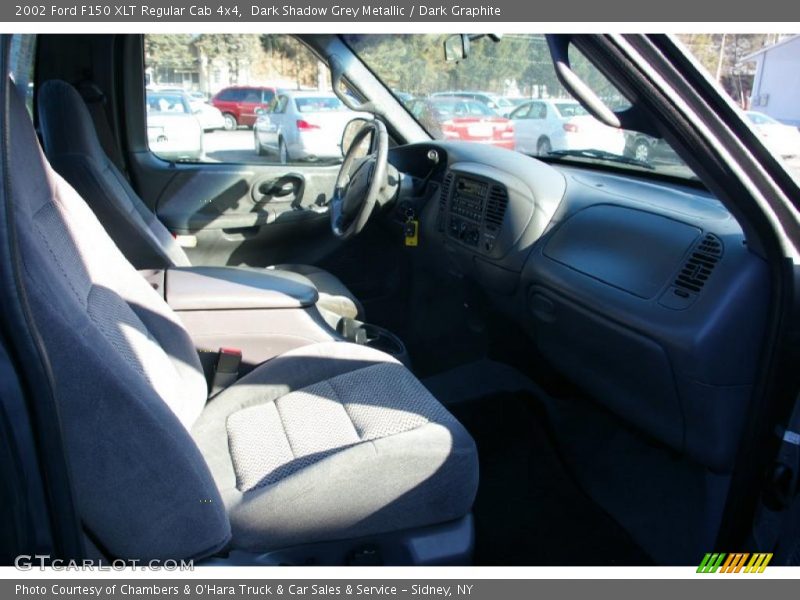 Dark Shadow Grey Metallic / Dark Graphite 2002 Ford F150 XLT Regular Cab 4x4