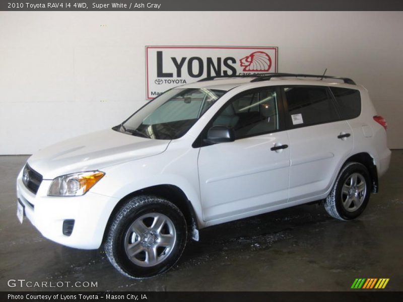 Super White / Ash Gray 2010 Toyota RAV4 I4 4WD