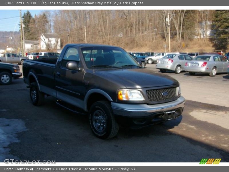 Dark Shadow Grey Metallic / Dark Graphite 2002 Ford F150 XLT Regular Cab 4x4