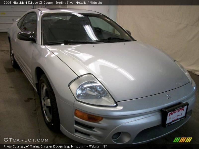 Sterling Silver Metallic / Midnight 2003 Mitsubishi Eclipse GS Coupe