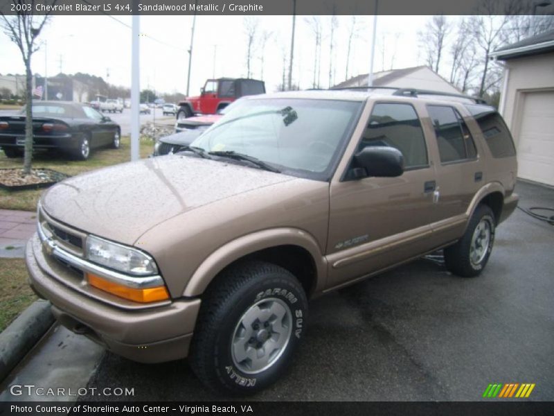 Sandalwood Metallic / Graphite 2003 Chevrolet Blazer LS 4x4