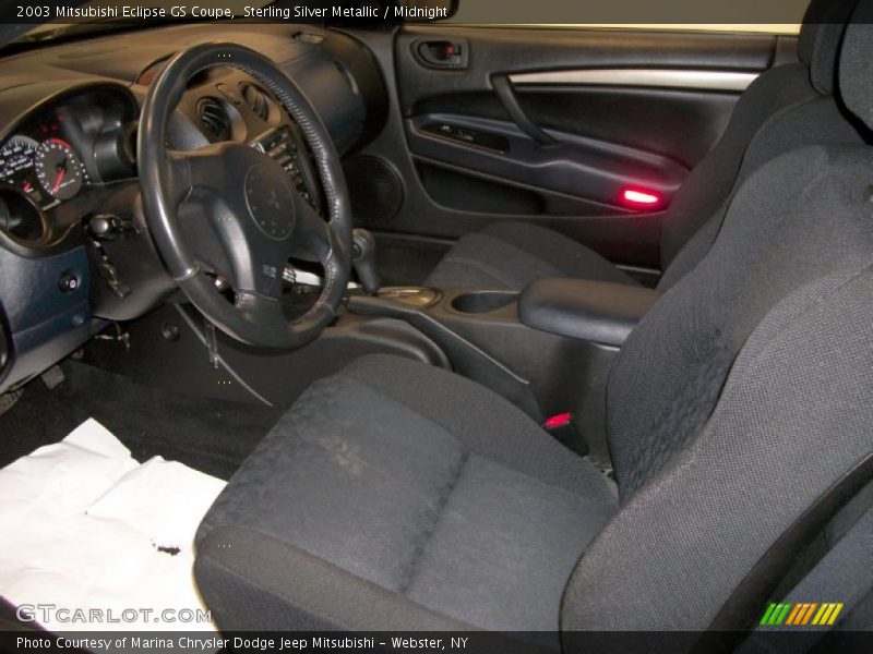 Sterling Silver Metallic / Midnight 2003 Mitsubishi Eclipse GS Coupe