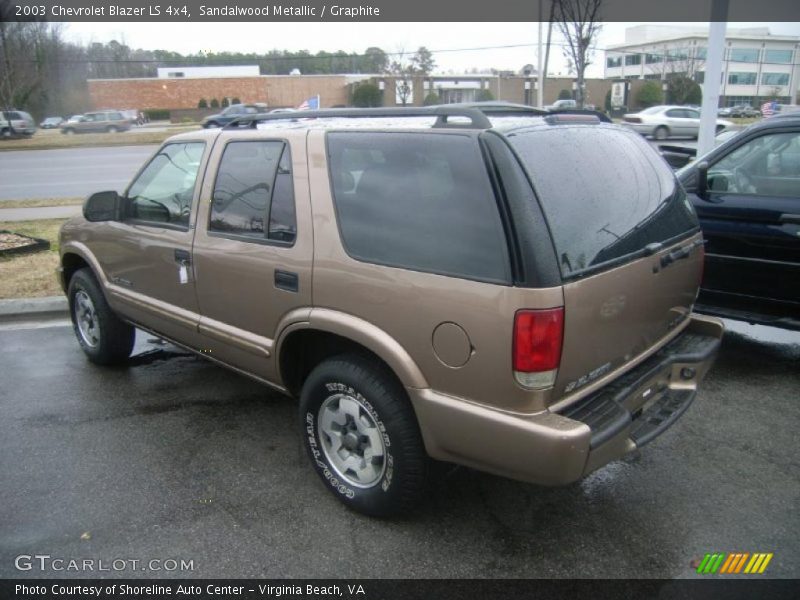 Sandalwood Metallic / Graphite 2003 Chevrolet Blazer LS 4x4