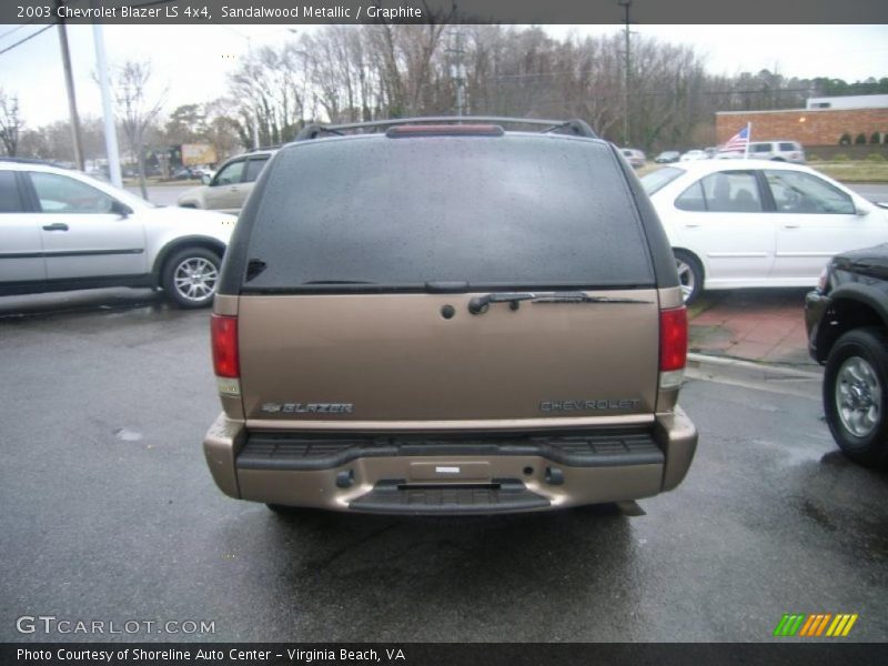 Sandalwood Metallic / Graphite 2003 Chevrolet Blazer LS 4x4