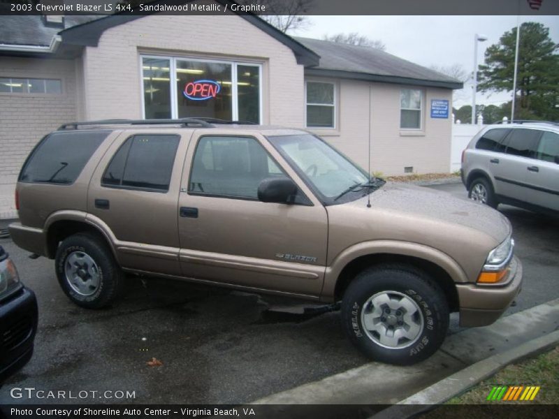 Sandalwood Metallic / Graphite 2003 Chevrolet Blazer LS 4x4