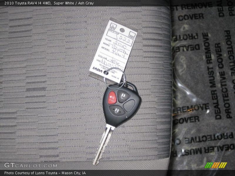 Super White / Ash Gray 2010 Toyota RAV4 I4 4WD