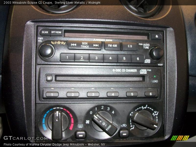 Sterling Silver Metallic / Midnight 2003 Mitsubishi Eclipse GS Coupe