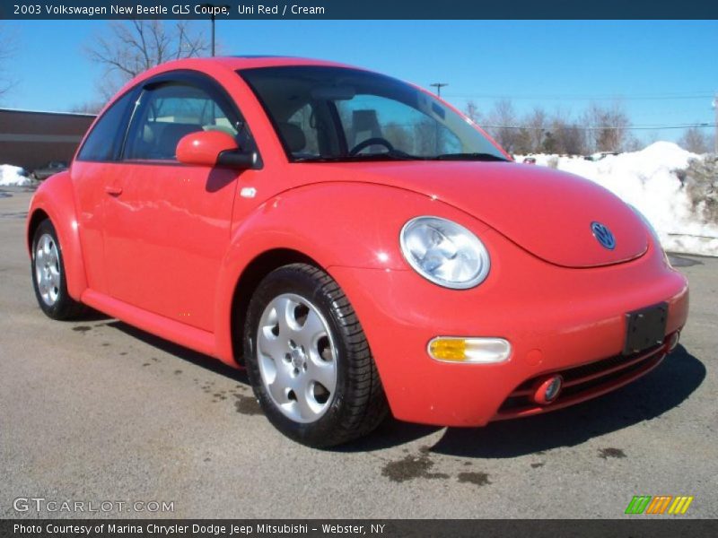 Uni Red / Cream 2003 Volkswagen New Beetle GLS Coupe
