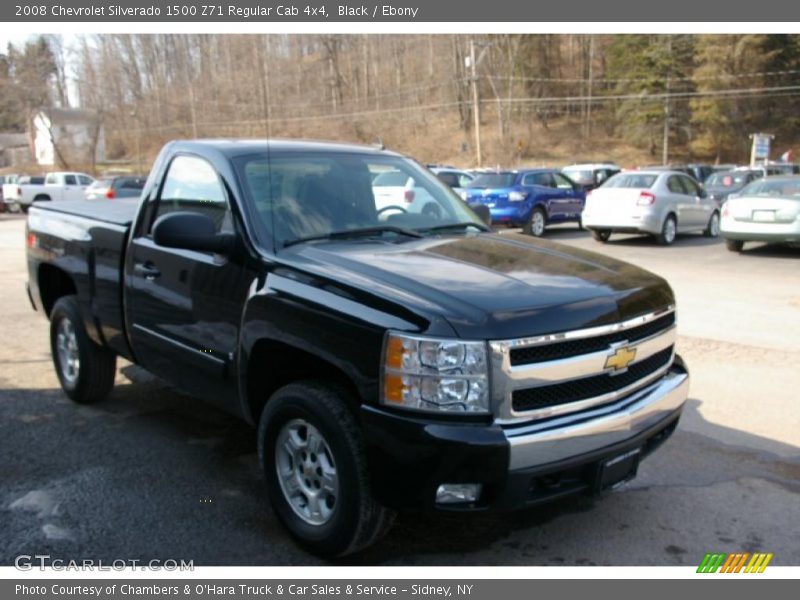 Black / Ebony 2008 Chevrolet Silverado 1500 Z71 Regular Cab 4x4