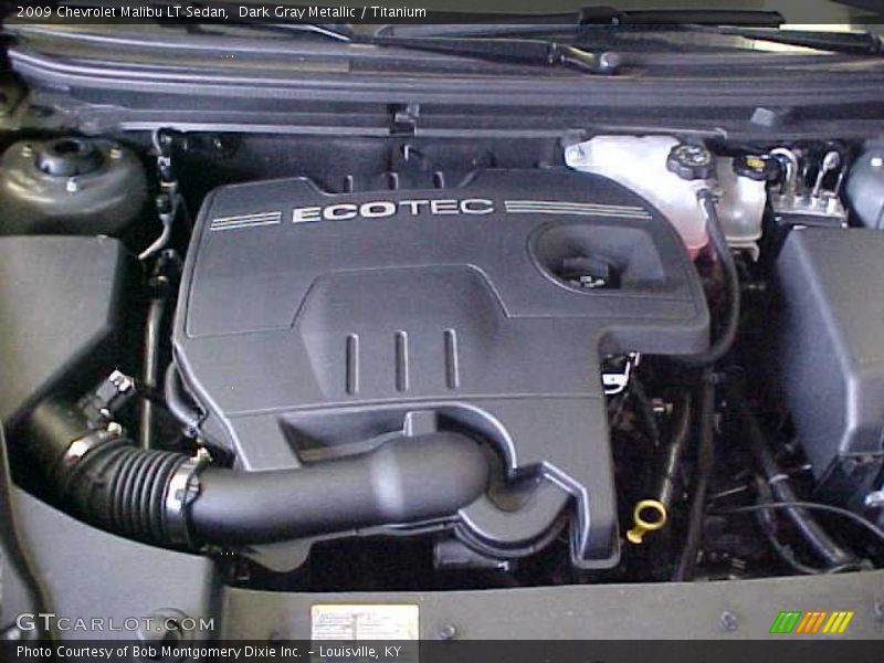 Dark Gray Metallic / Titanium 2009 Chevrolet Malibu LT Sedan