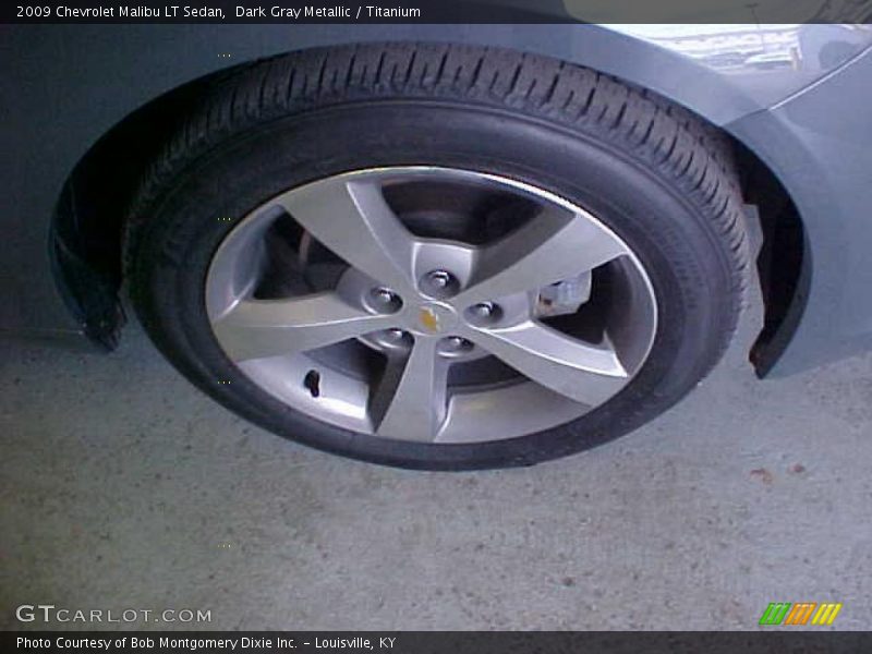 Dark Gray Metallic / Titanium 2009 Chevrolet Malibu LT Sedan
