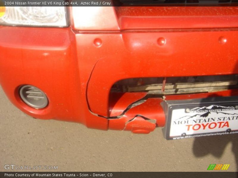 Aztec Red / Gray 2004 Nissan Frontier XE V6 King Cab 4x4