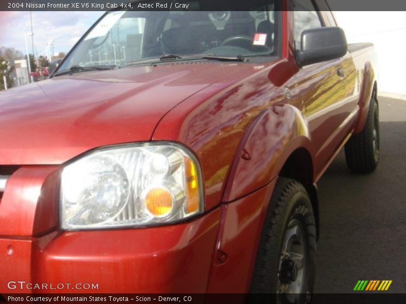 Aztec Red / Gray 2004 Nissan Frontier XE V6 King Cab 4x4