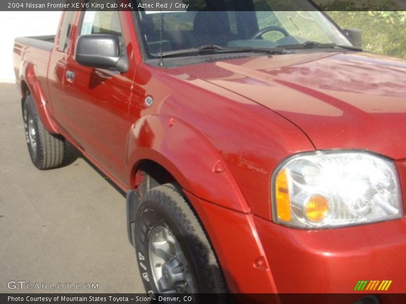 Aztec Red / Gray 2004 Nissan Frontier XE V6 King Cab 4x4