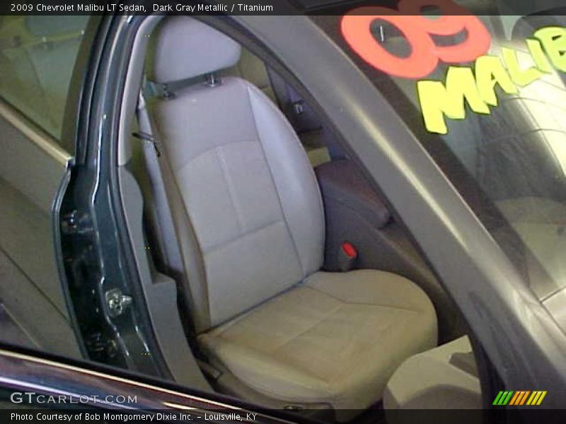 Dark Gray Metallic / Titanium 2009 Chevrolet Malibu LT Sedan