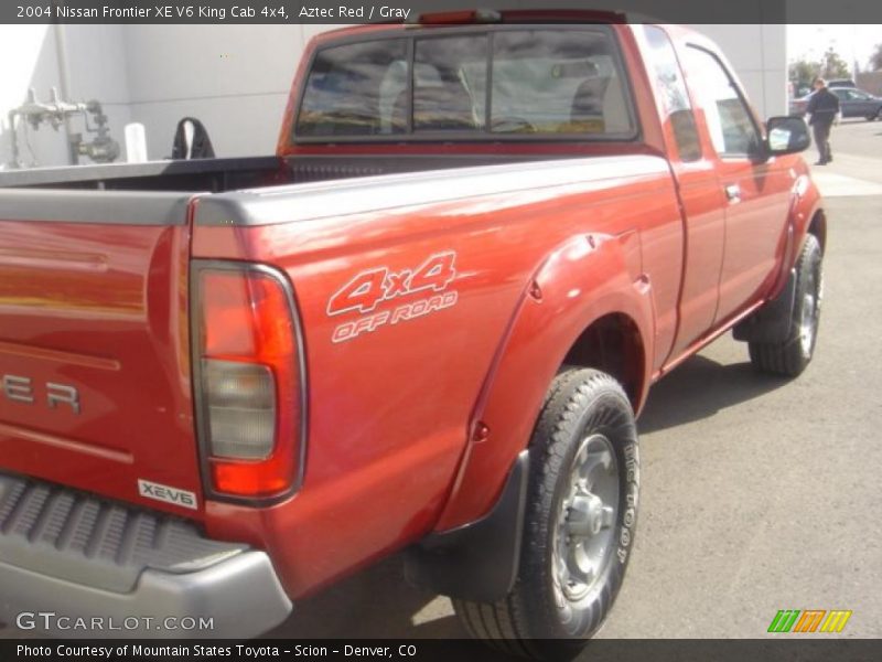 Aztec Red / Gray 2004 Nissan Frontier XE V6 King Cab 4x4