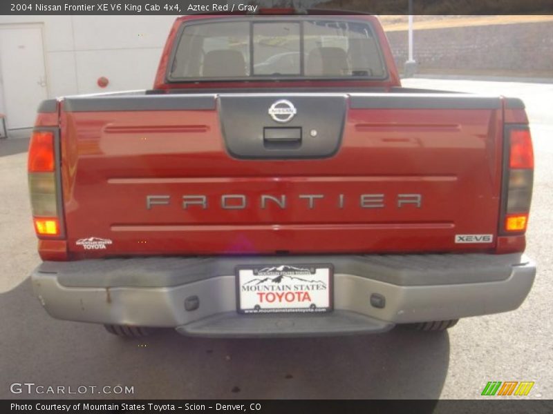 Aztec Red / Gray 2004 Nissan Frontier XE V6 King Cab 4x4