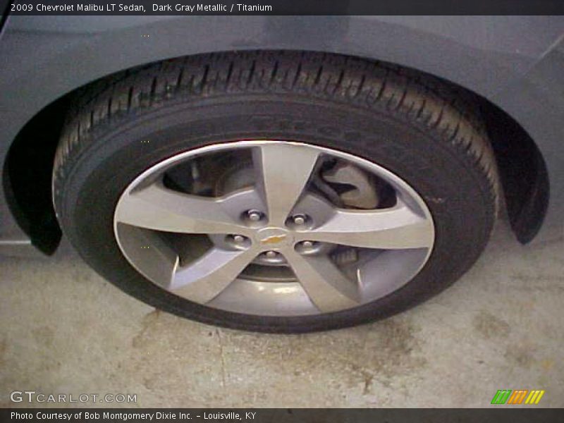 Dark Gray Metallic / Titanium 2009 Chevrolet Malibu LT Sedan