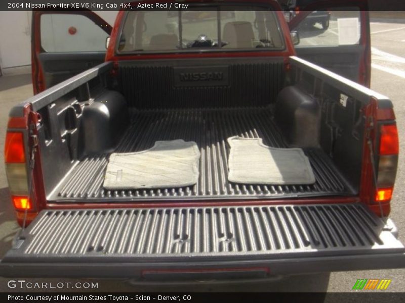 Aztec Red / Gray 2004 Nissan Frontier XE V6 King Cab 4x4