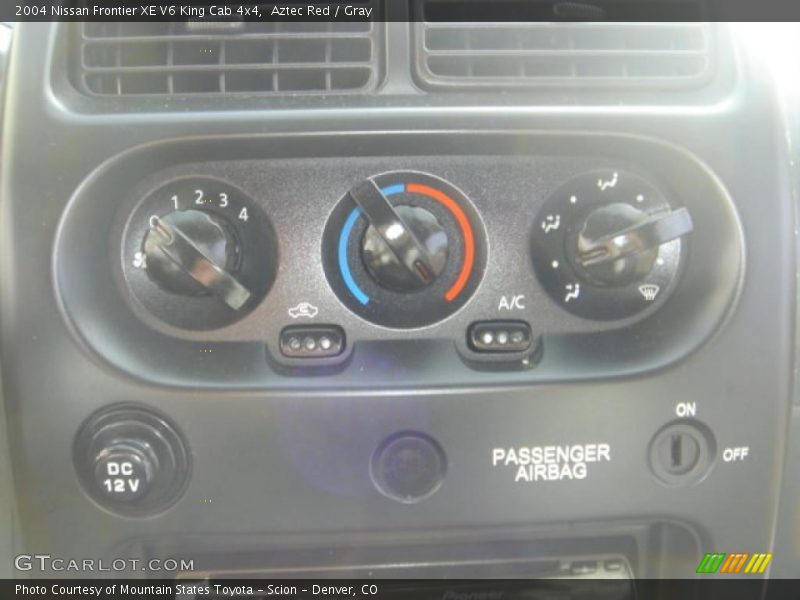 Aztec Red / Gray 2004 Nissan Frontier XE V6 King Cab 4x4