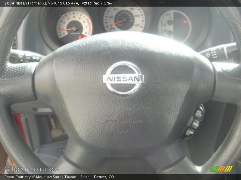Aztec Red / Gray 2004 Nissan Frontier XE V6 King Cab 4x4