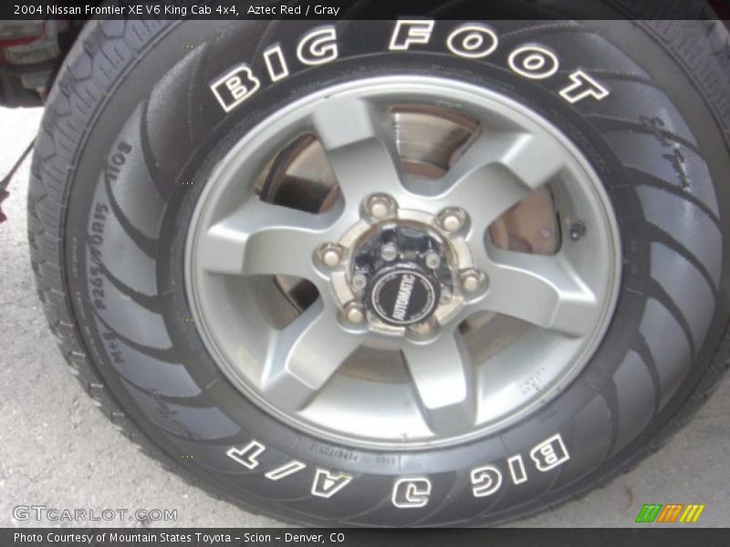 Aztec Red / Gray 2004 Nissan Frontier XE V6 King Cab 4x4