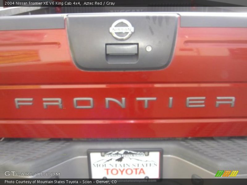 Aztec Red / Gray 2004 Nissan Frontier XE V6 King Cab 4x4