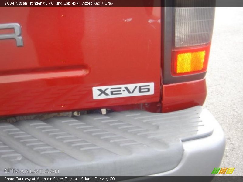 Aztec Red / Gray 2004 Nissan Frontier XE V6 King Cab 4x4