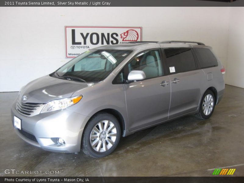 Silver Sky Metallic / Light Gray 2011 Toyota Sienna Limited