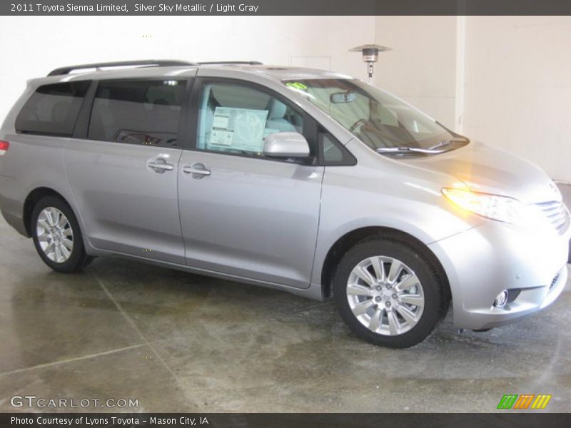 Silver Sky Metallic / Light Gray 2011 Toyota Sienna Limited