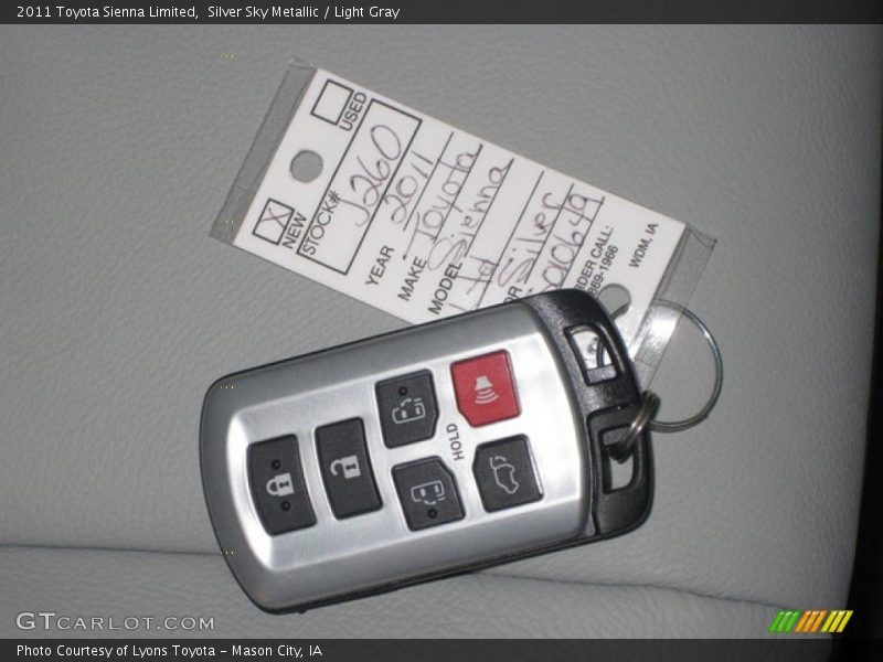 Silver Sky Metallic / Light Gray 2011 Toyota Sienna Limited