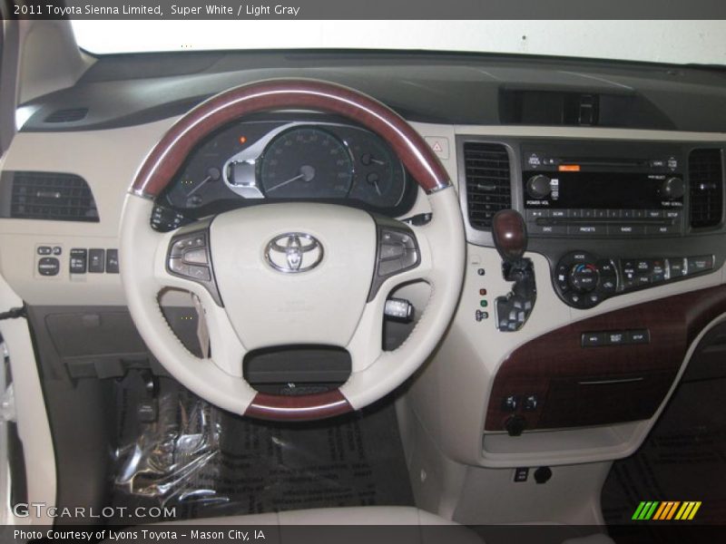 Super White / Light Gray 2011 Toyota Sienna Limited