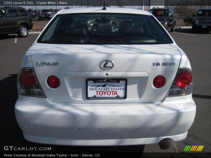 Crystal White / Black 2002 Lexus IS 300