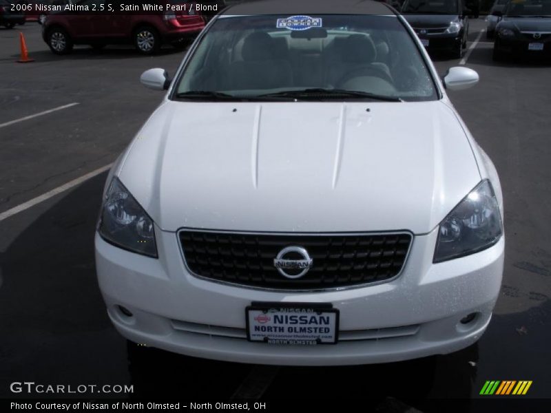 Satin White Pearl / Blond 2006 Nissan Altima 2.5 S