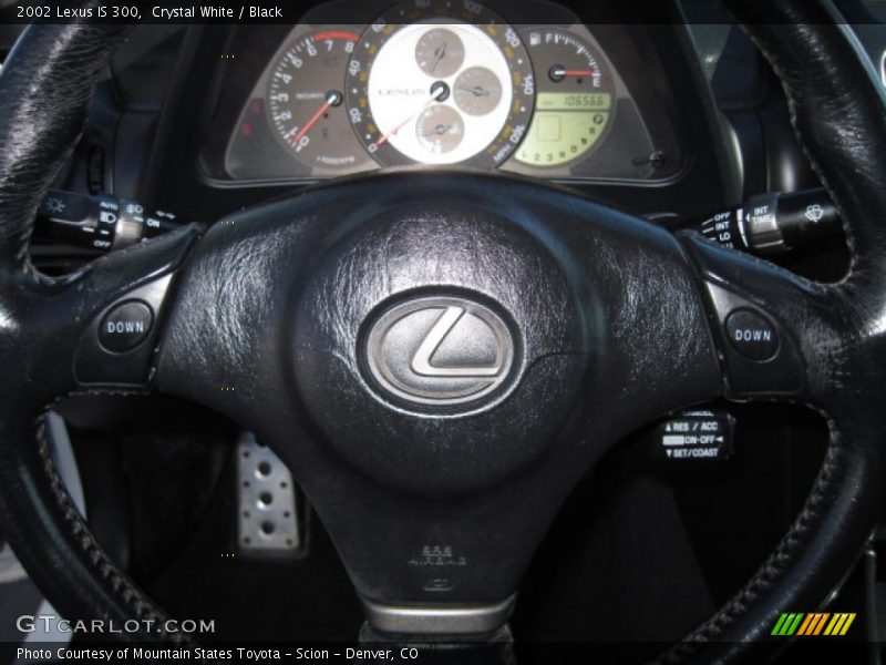 Crystal White / Black 2002 Lexus IS 300