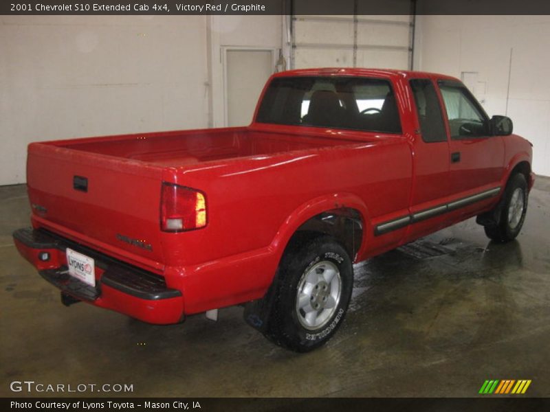 Victory Red / Graphite 2001 Chevrolet S10 Extended Cab 4x4