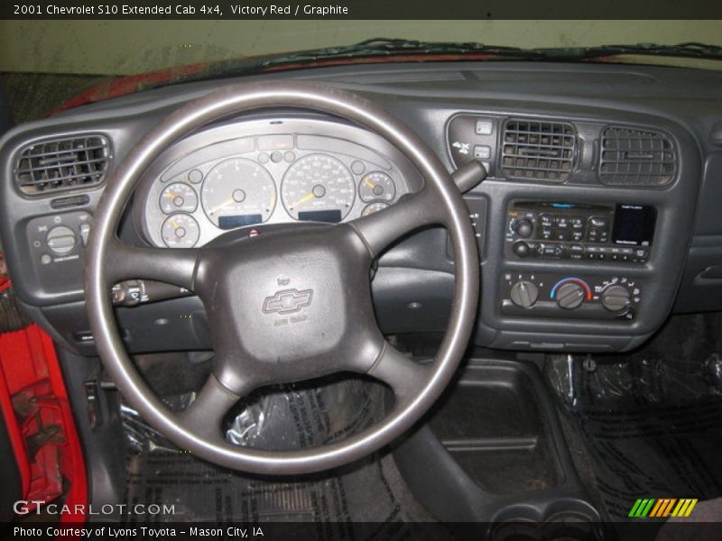 Victory Red / Graphite 2001 Chevrolet S10 Extended Cab 4x4