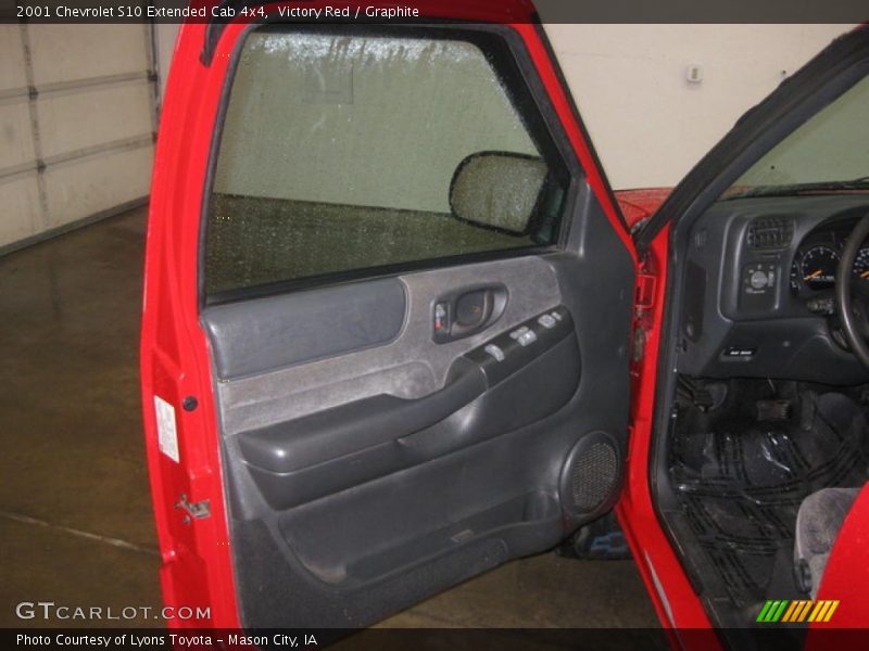 Victory Red / Graphite 2001 Chevrolet S10 Extended Cab 4x4