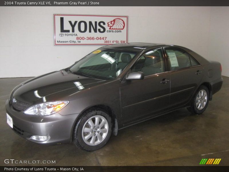 Phantom Gray Pearl / Stone 2004 Toyota Camry XLE V6
