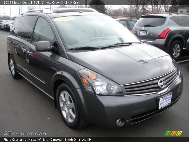 Smoke Gray Metallic / Gray 2008 Nissan Quest 3.5 SE