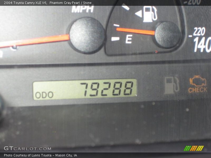 Phantom Gray Pearl / Stone 2004 Toyota Camry XLE V6