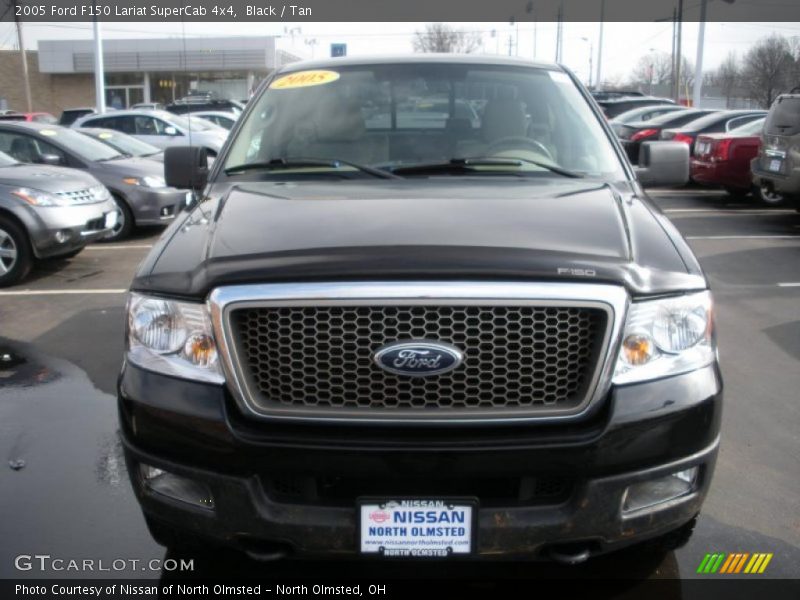 Black / Tan 2005 Ford F150 Lariat SuperCab 4x4