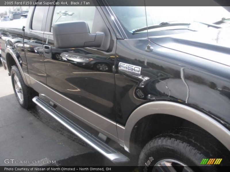 Black / Tan 2005 Ford F150 Lariat SuperCab 4x4